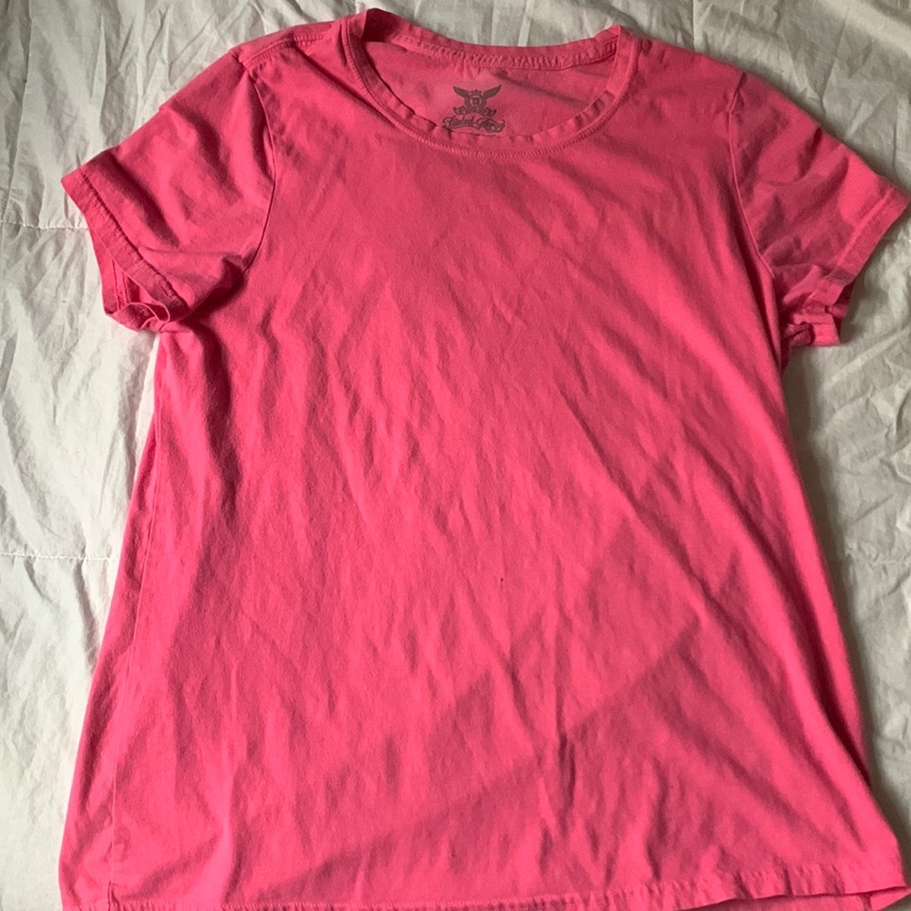 Plain Pink short sleeve t-shirt